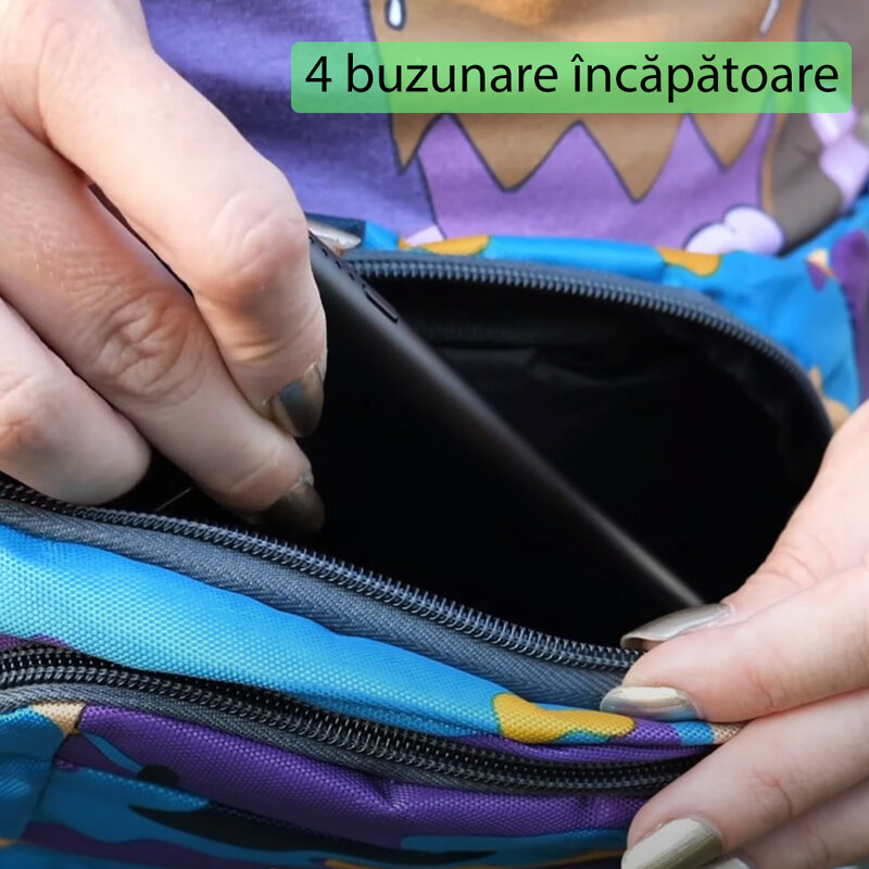 Borseta Sport Multifunctionala Army Camouflage Bag Cu 3 Buzunare - Blue