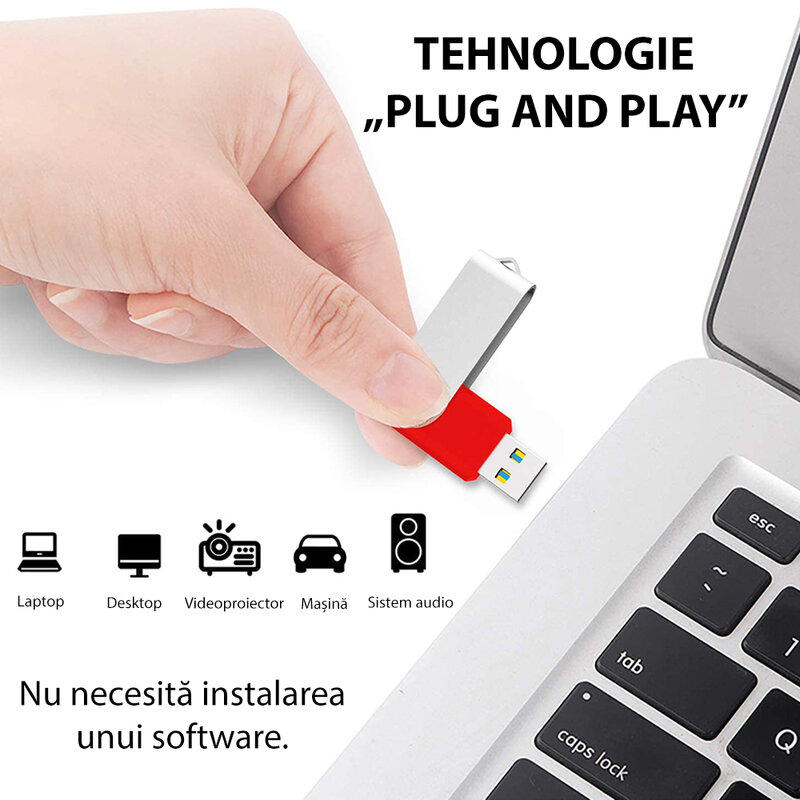 Stick de memorie USB 2.0 64 GB Imro Axis, portocaliu