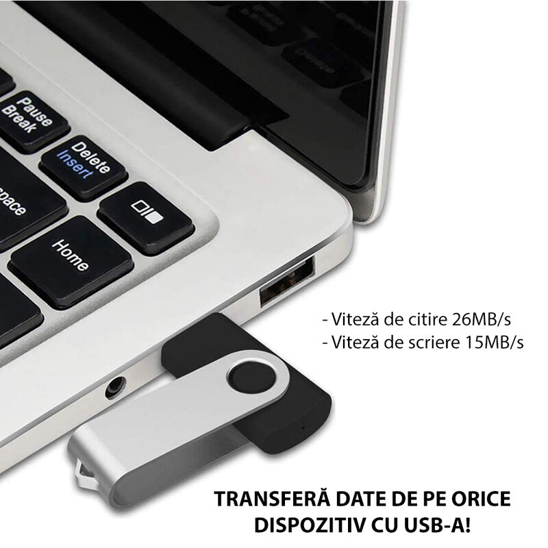 Stick de memorie USB 2.0 64 GB Imro Axis, portocaliu