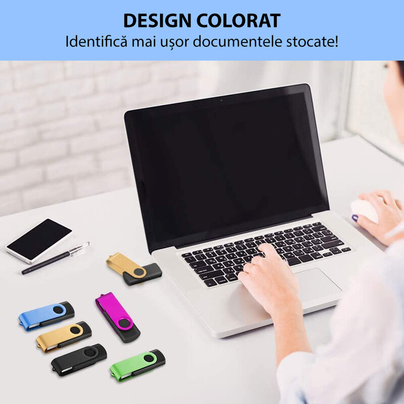 Stick de memorie USB 2.0 32 GB Imro Axis, rosu