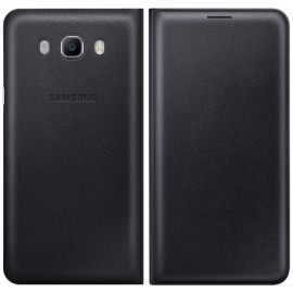 Husa Originala Samsung Galaxy J7 2016 J710 Flip Wallet Black