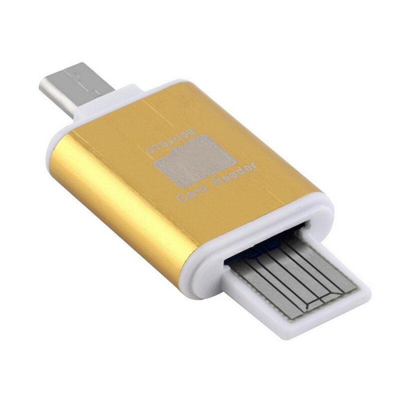 Card Reader OTG High-speed USB 2.0 + Micro-USB - CRM004 - Argintiu