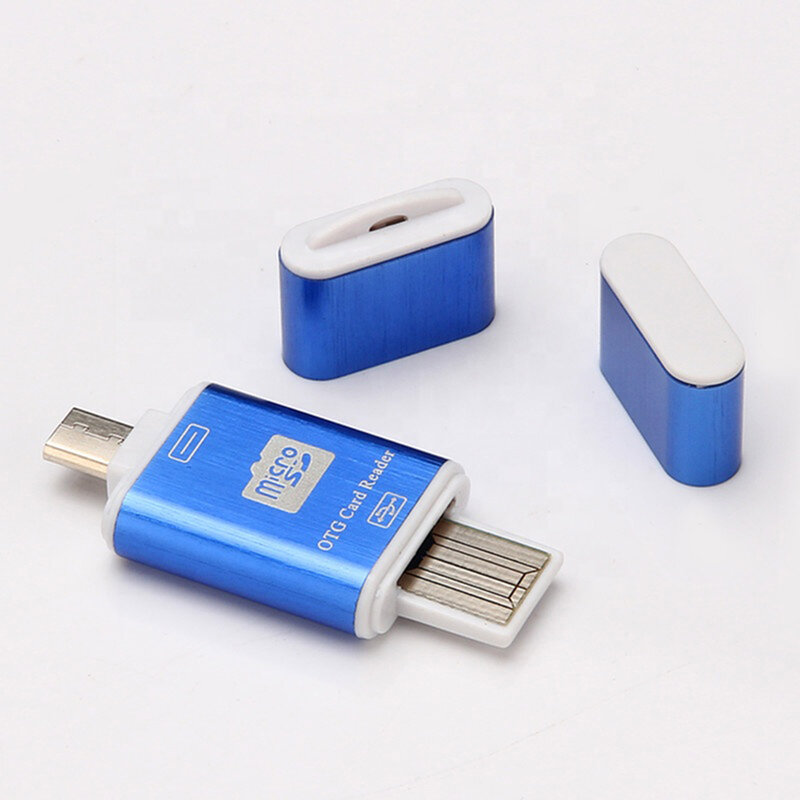 Card Reader OTG High-speed USB 2.0 + Micro-USB - CRM004 - Negru