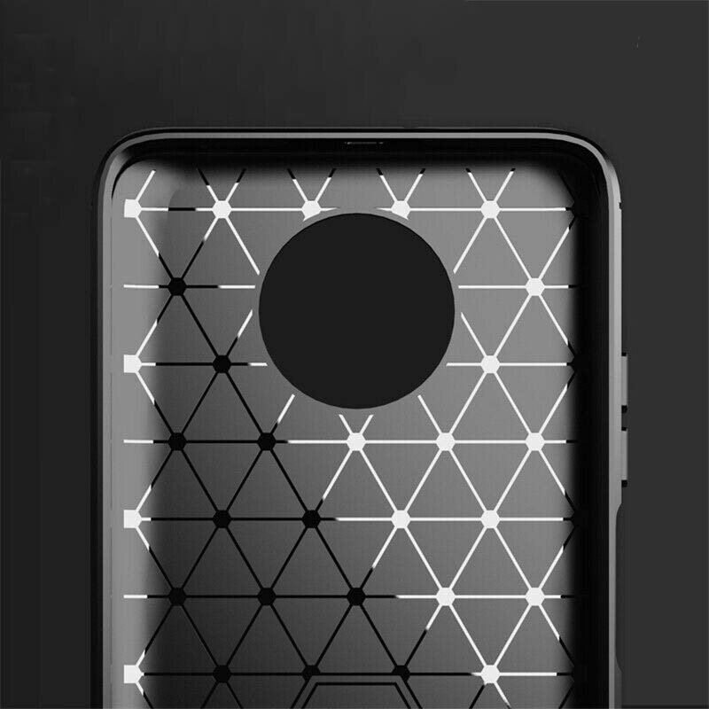 Husa Xiaomi Redmi Note 9T 5G Techsuit Carbon Silicone, negru