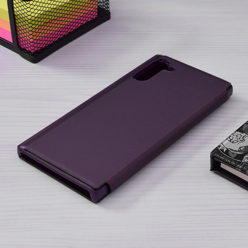 Husa Samsung Galaxy Note 10 5G Flip Standing Cover - Purple