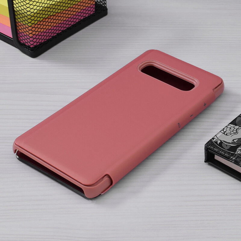 Husa Samsung Galaxy S10 Plus Flip Standing Cover - Pink