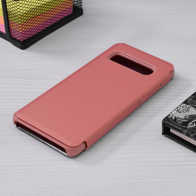 Husa Samsung Galaxy S10 Flip Standing Cover - Pink