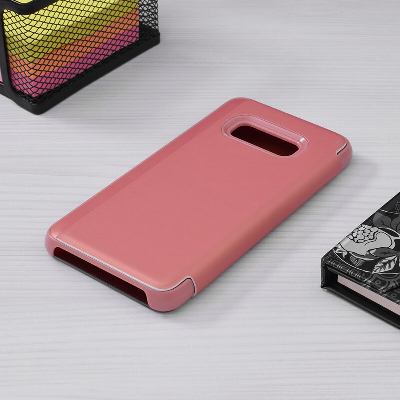 Husa Samsung Galaxy S10e Flip Standing Cover - Pink