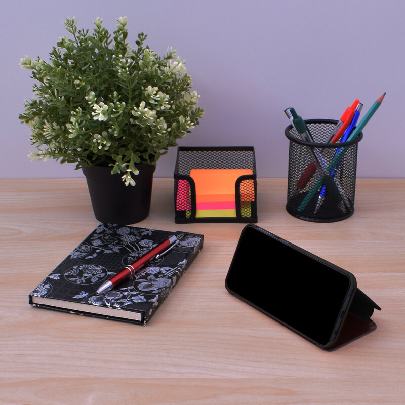 Husa Huawei P20 Lite Flip Standing Cover - Black