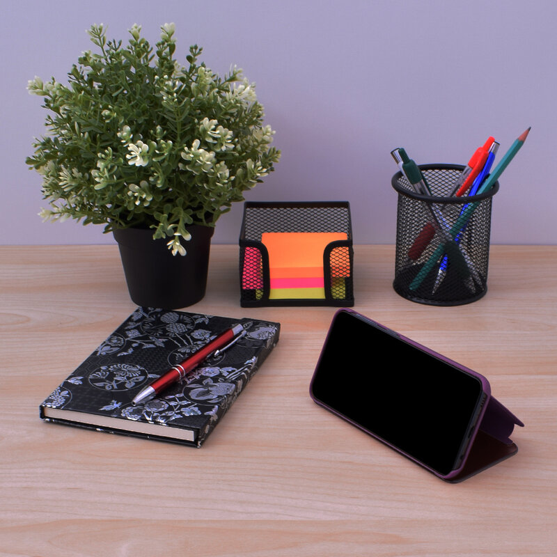 Husa iPhone XR Flip Standing Cover - Purple