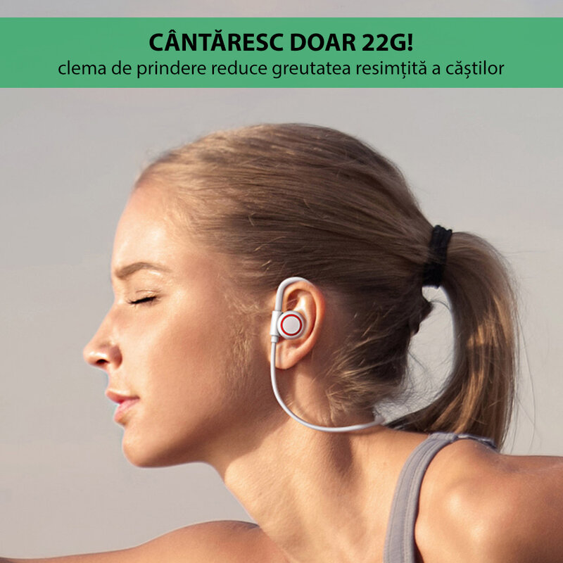Casti In-Ear Wireless Baseus Encok Sports S17 Bluetooth 5.0 - NGS17-01 - Black