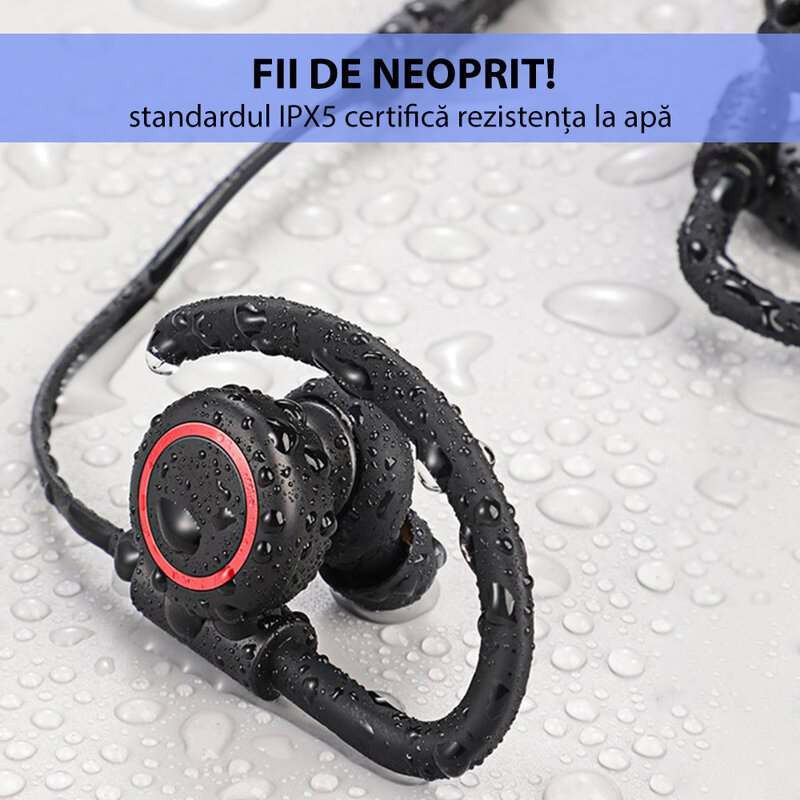 Casti In-Ear Wireless Baseus Encok Sports S17 Bluetooth 5.0 - NGS17-01 - Black