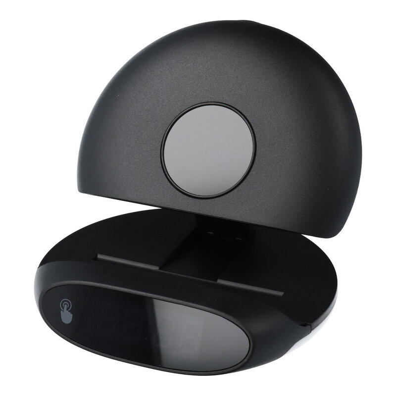 Incarcator wireless Mobster cu ceas desteptator, 15W, negru, L-AC-015