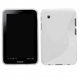 Husa Samsung Galaxy Tab 2 7.0 P3100 Silicon Gel TPU Alb Transparent