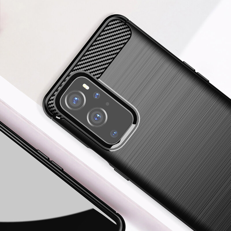 Husa OnePlus 9 Pro TPU Carbon - Negru