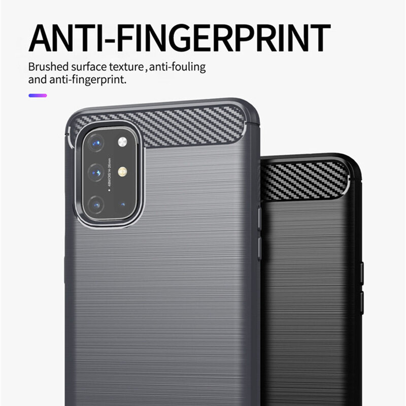 Husa OnePlus 9 Techsuit Carbon Silicone, negru