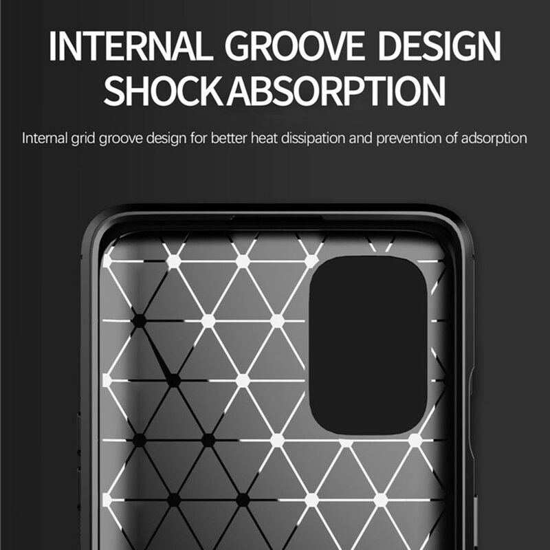 Husa OnePlus 9 Techsuit Carbon Silicone, negru