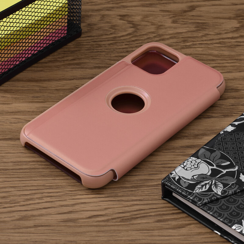 Husa iPhone 11 Flip Standing Cover - Pink
