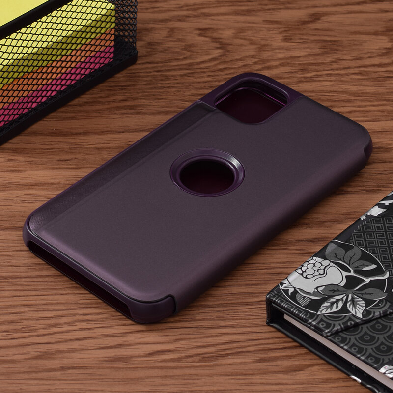 Husa iPhone 11 Flip Standing Cover - Purple
