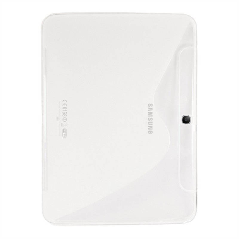 Husa Samsung Galaxy Tab 3 10.1 P5200 Silicon Gel TPU Alb Transparent