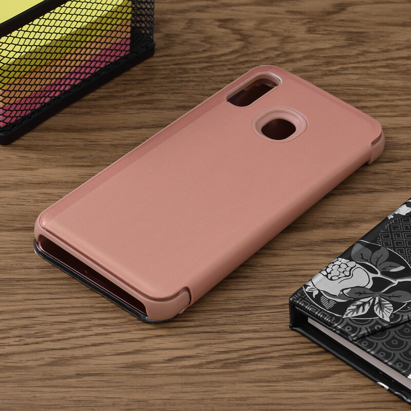 Husa Samsung Galaxy A20e Flip Standing Cover - Pink