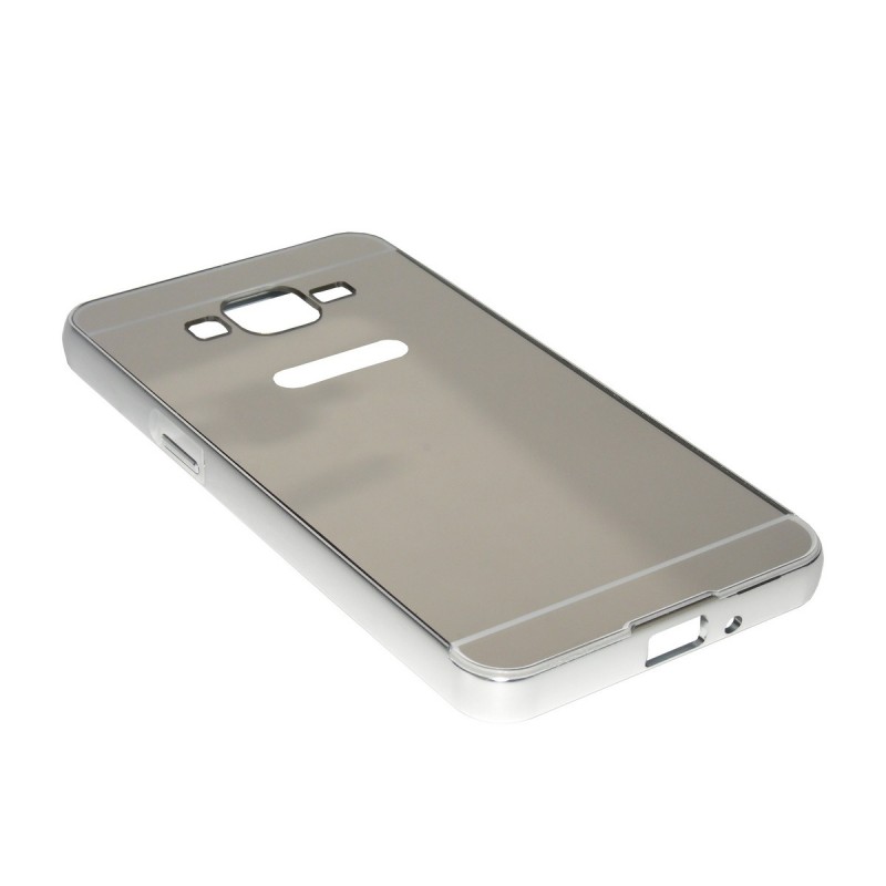 Bumper Cu Capac Samsung Galaxy Grand Prime G530 - Argintiu