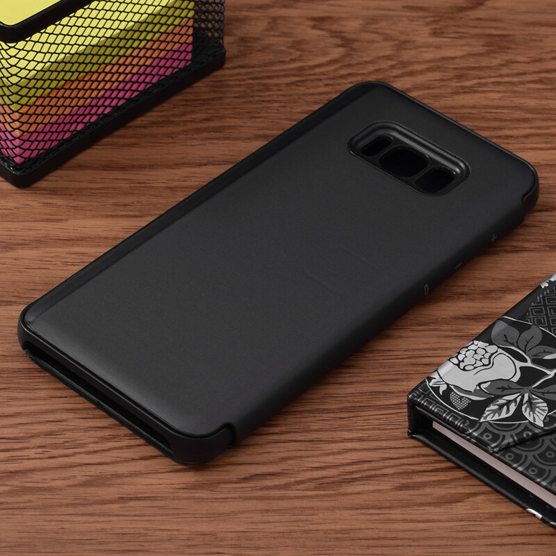 Husa Samsung Galaxy S8+, Galaxy S8 Plus Flip Standing Cover - Black
