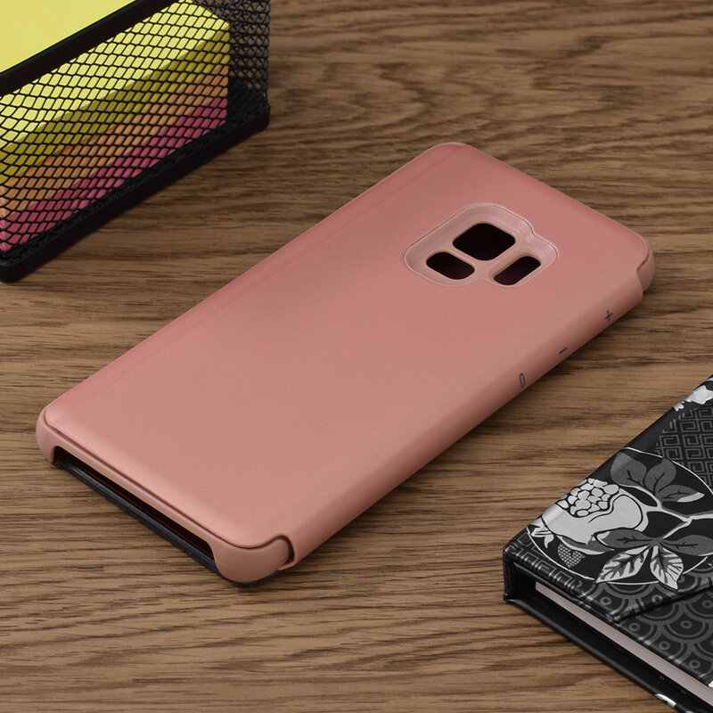 Husa Samsung Galaxy S9 Flip Standing Cover - Pink