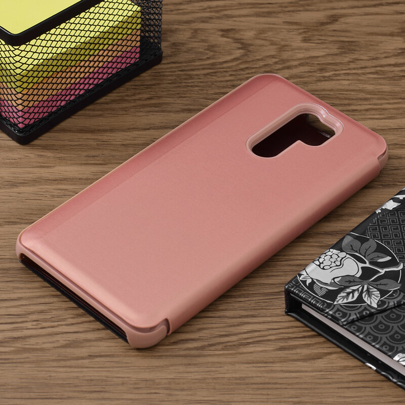 Husa Xiaomi Redmi 9 Flip Standing Cover - Pink