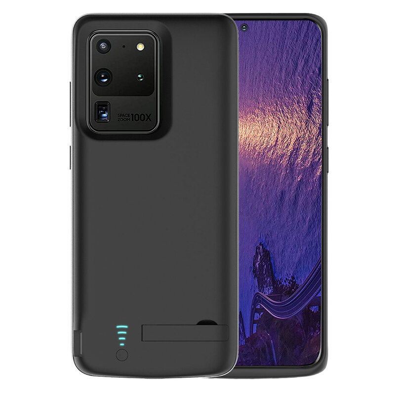Husa cu baterie Samsung Galaxy S20 Ultra 5G Techsuit Power Pro, 6000mAh, negru