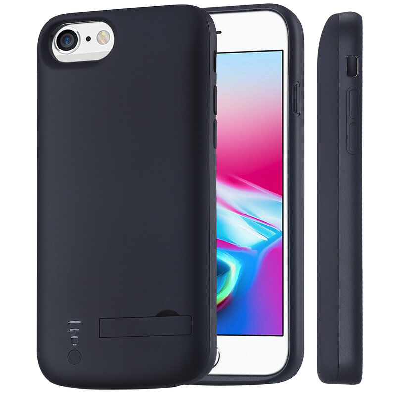 Husa cu baterie iPhone 6 Plus / 6s Plus Techsuit Power Pro, 6000mAh, negru