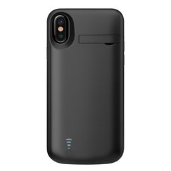 Husa cu baterie iPhone X, iPhone 10 Techsuit Power Pro, 5000mAh, negru
