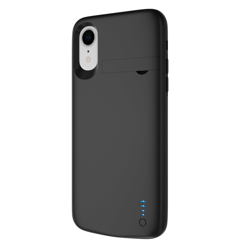 Husa cu baterie iPhone XR Techsuit Power Pro, 6000mAh, negru