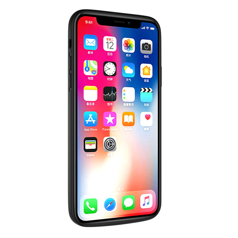 Husa cu baterie iPhone XR Techsuit Power Pro, 6000mAh, negru
