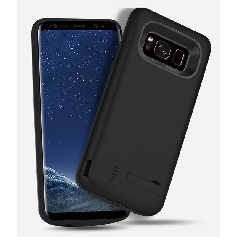 Husa cu baterie Samsung Galaxy S8 Techsuit Power Pro, 5000mAh, negru