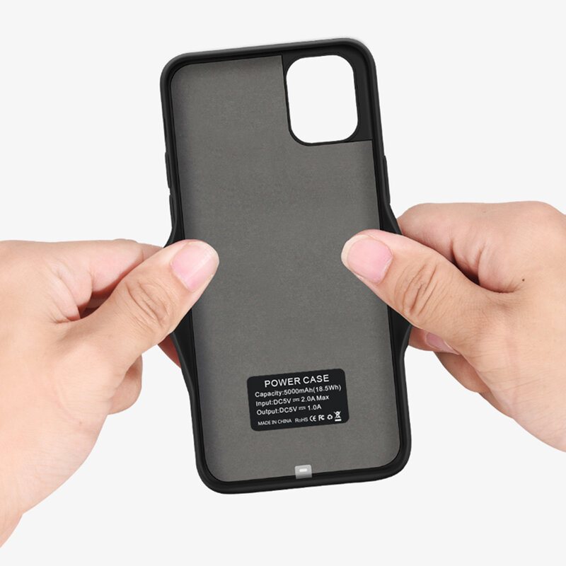 Husa cu baterie Huawei P40 Pro Techsuit Power Pro, 4800mAh, negru