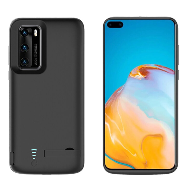 Husa cu baterie Huawei P40 Pro Techsuit Power Pro, 4800mAh, negru