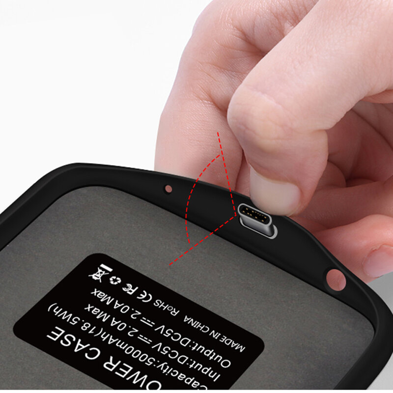 Husa cu baterie Huawei P30 Pro Techsuit Power Pro, 5000mAh, negru