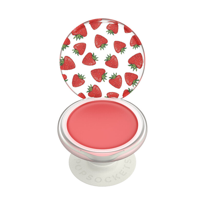 Popsockets Original, Suport Cu Functii Multiple, PopLips Strawberry Feels