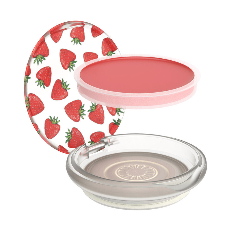 Popsockets Original, Suport Cu Functii Multiple, PopLips Strawberry Feels