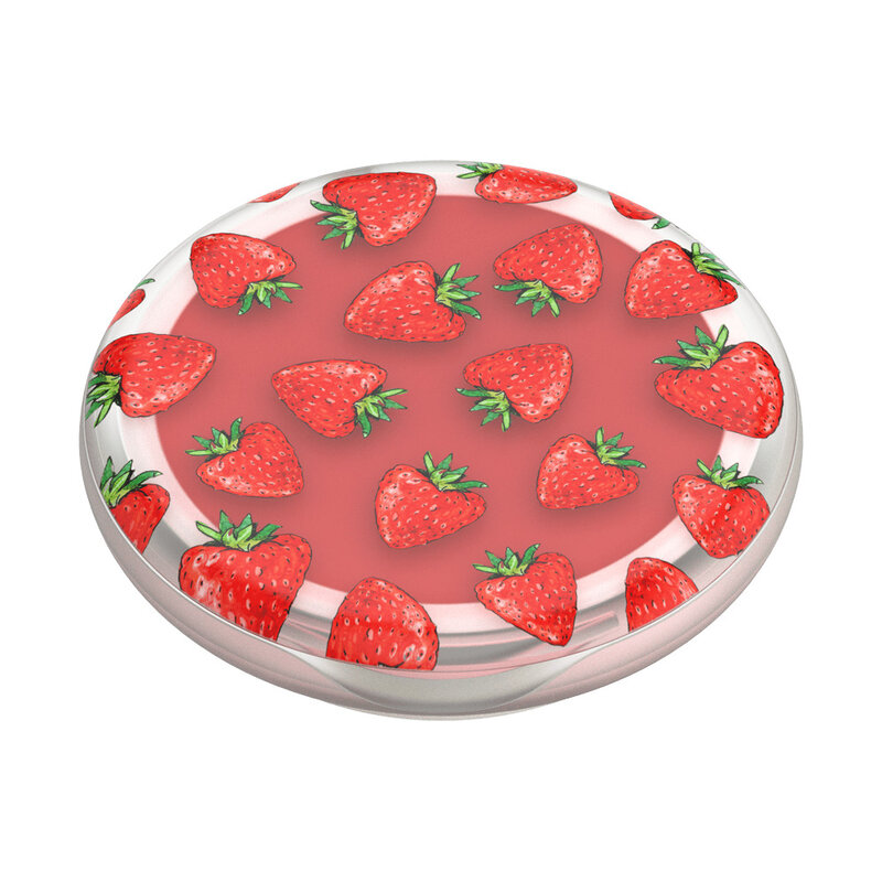 Popsockets Original, Suport Cu Functii Multiple, PopLips Strawberry Feels