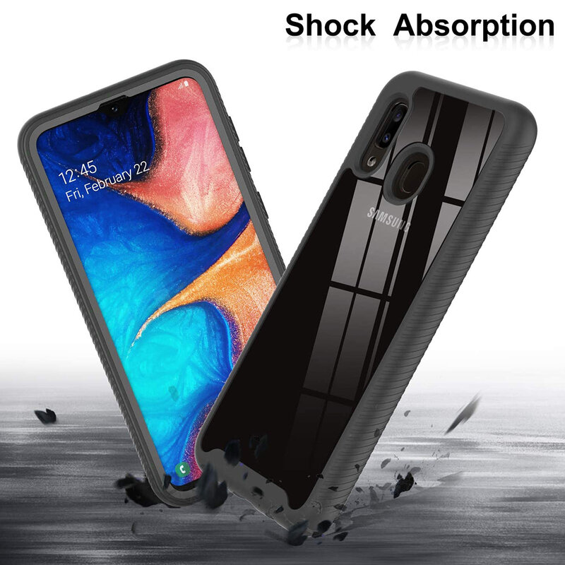 [Pachet 360°] Husa + Folie Samsung Galaxy A20e Techsuit Defense, Negru