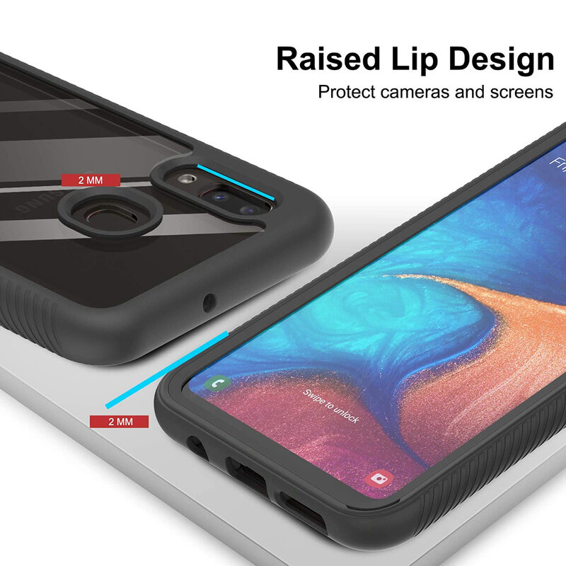 [Pachet 360°] Husa + Folie Samsung Galaxy A20e Techsuit Defense, Negru