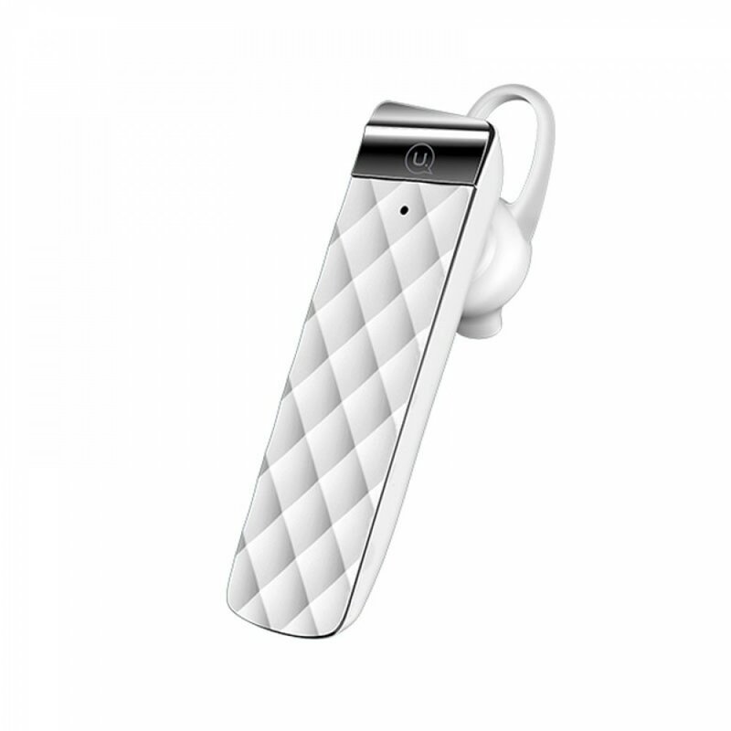 Casca wireless universala USAMS BT1 cu Bluetooth si microfon, alb