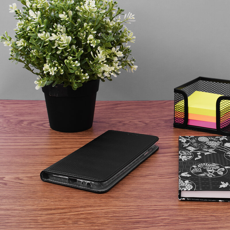 Husa Smart Book Huawei P20 Flip Negru
