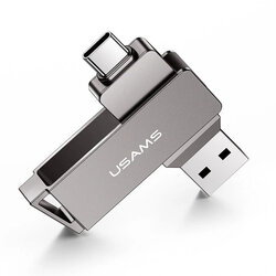 Stick de memorie USB, Type-C 16GB Usams flash drive, gri, US-ZB198