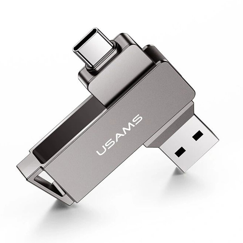 Stick de memorie USB, Type-C 16GB Usams flash drive, gri, US-ZB198