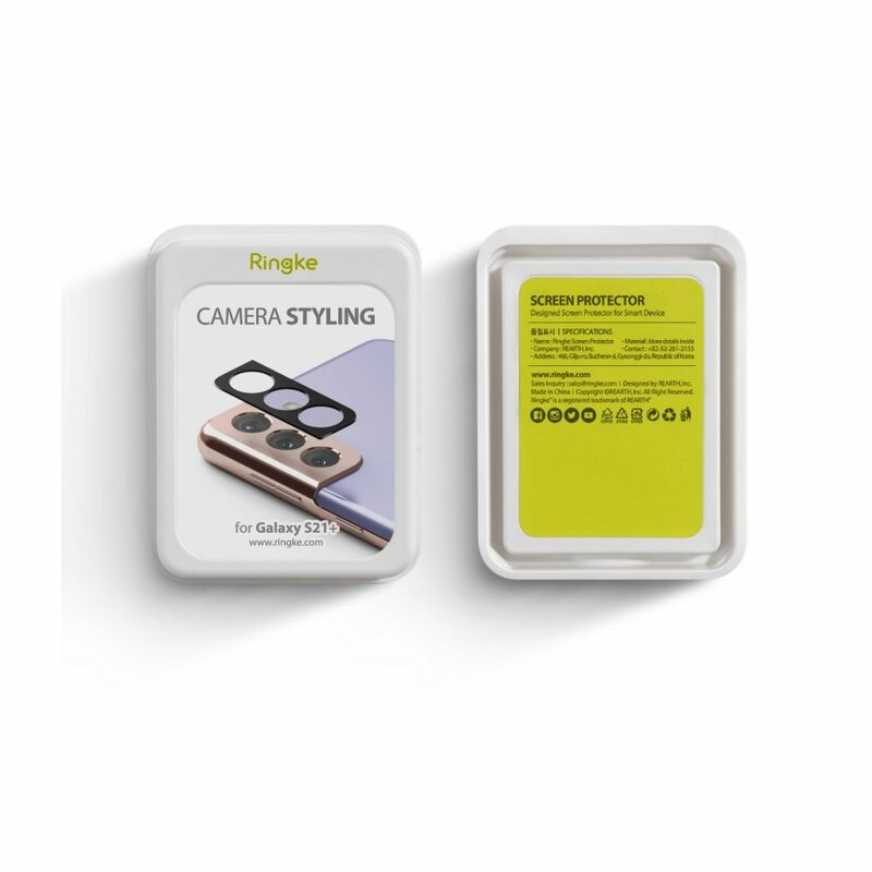 Protectie camera Samsung Galaxy S21 Plus 5G Ringke Camera Styling, negru