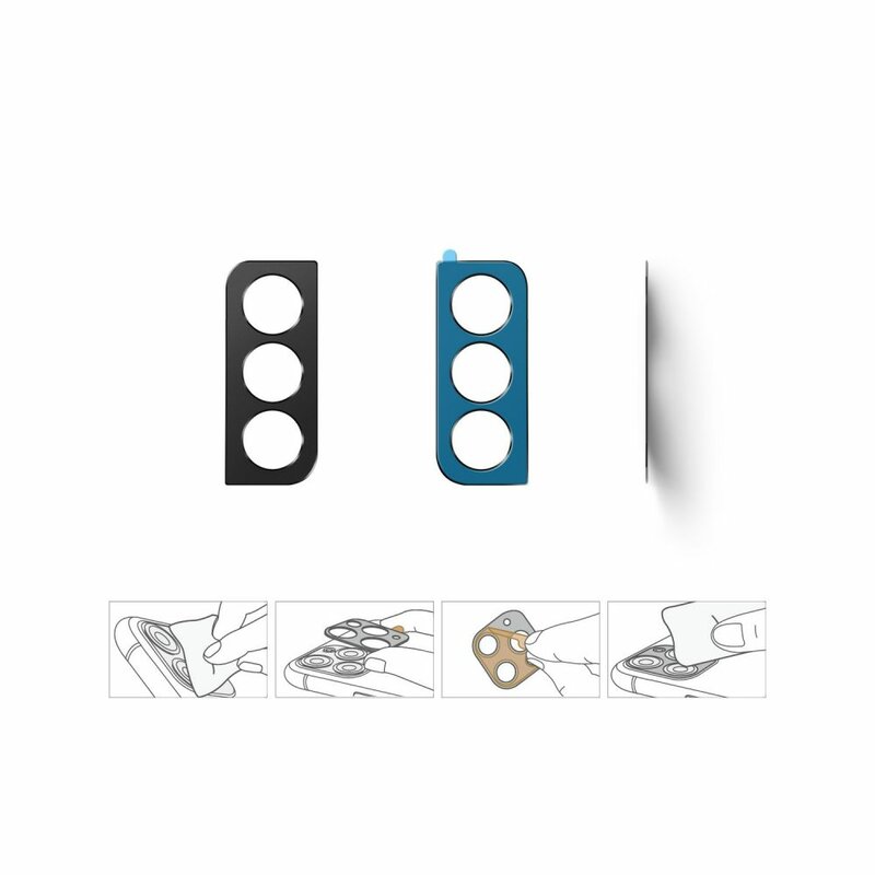 Protectie camera Samsung Galaxy S21 Plus 5G Ringke Camera Styling, negru