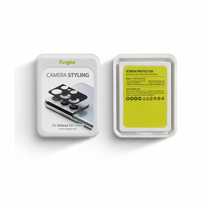 Protectie camera Samsung Galaxy S21 Ultra 5G Ringke Camera Styling, negru